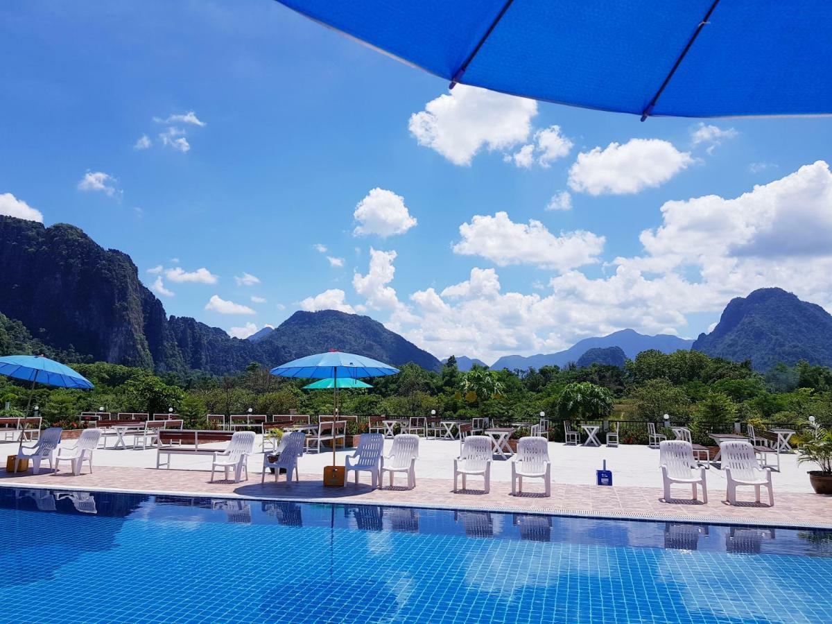 Simon Riverside Hotel Vang Vieng Exterior foto