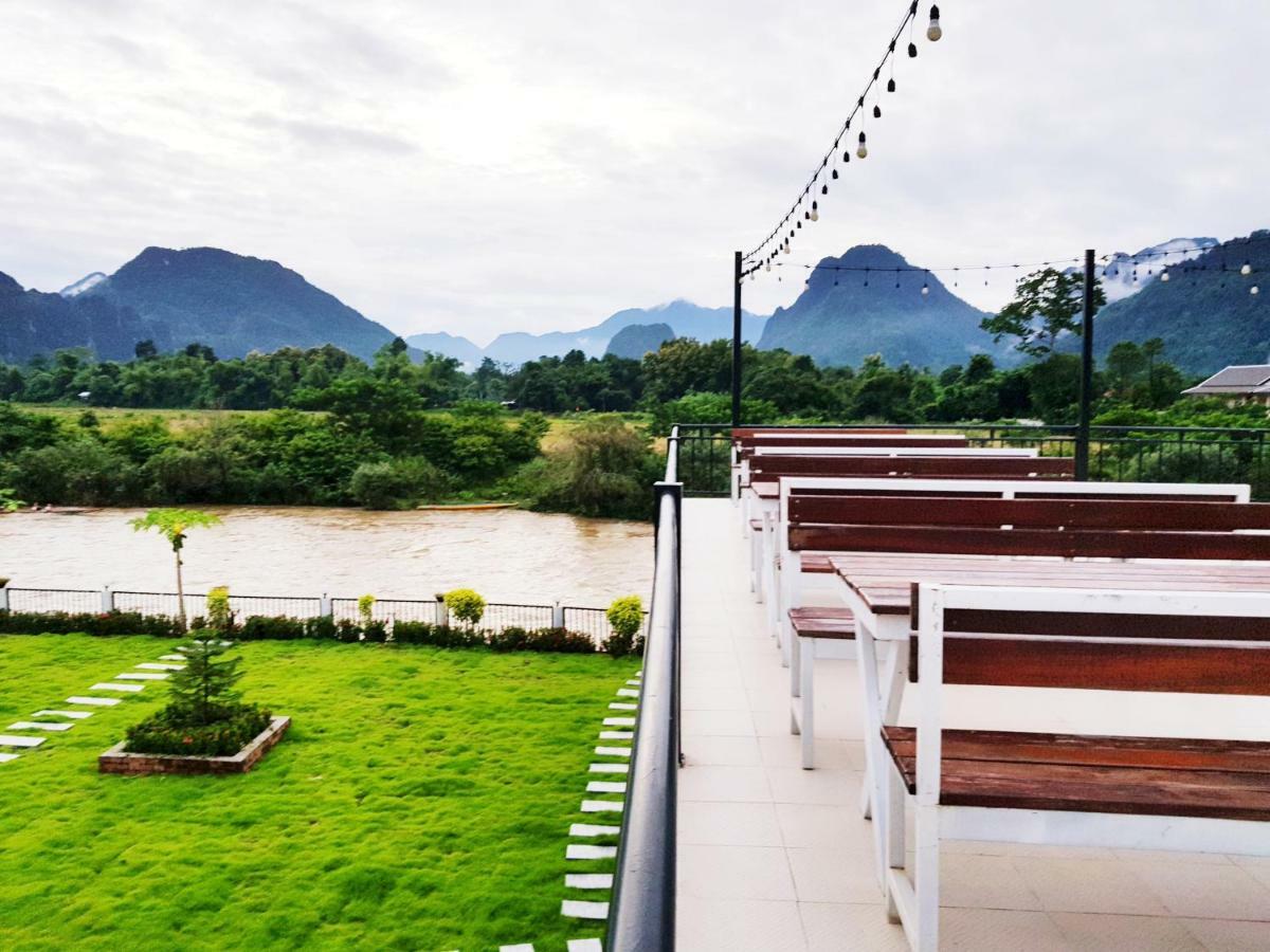 Simon Riverside Hotel Vang Vieng Exterior foto